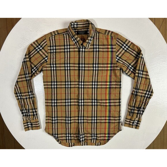 Burberry Tan Checkered Men's Shirt - Picture 2 of 8